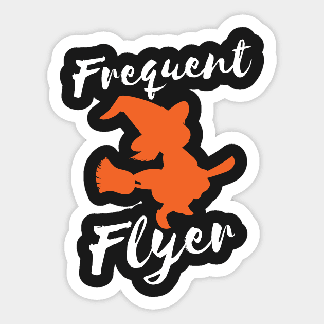 Frequent Flyer Funny Halloween Sticker by RedYolk